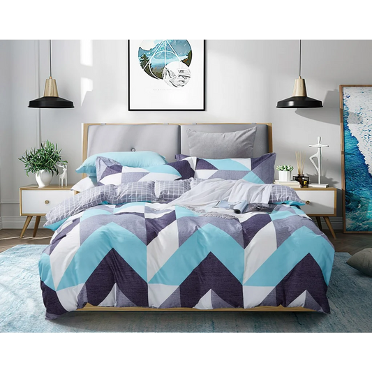 Kian Duvet Quilt Cover Set Queen Size - Home & Garden