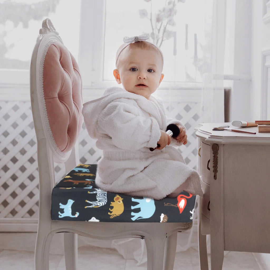Kid Chair Cushion High Seat Pad Baby Black-1973193875149426695