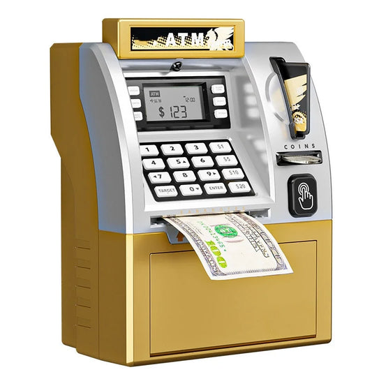 Kids ATM Savings Bank - Electronic Piggy Bank with Debit