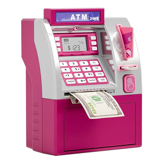 Kids ATM Savings Bank - Electronic Piggy Bank with Debit