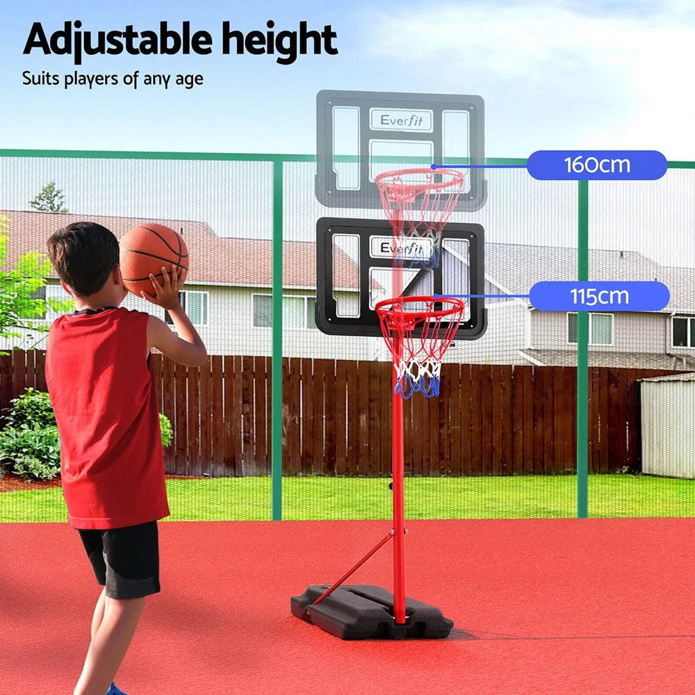 6m basketball hoop stand with upright supports and shelf tiers