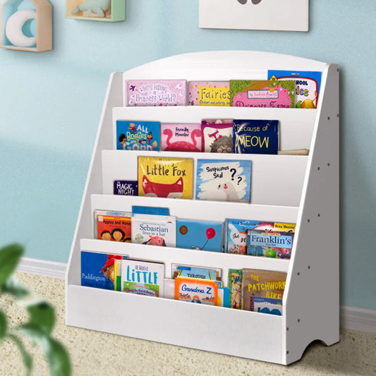 Kids Bookshelf 5-Tiers Magazine Rack Shelf Organizer