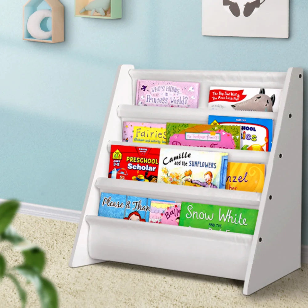 Kids Bookshelf Children Bookcase - Magazine Rack Organizer