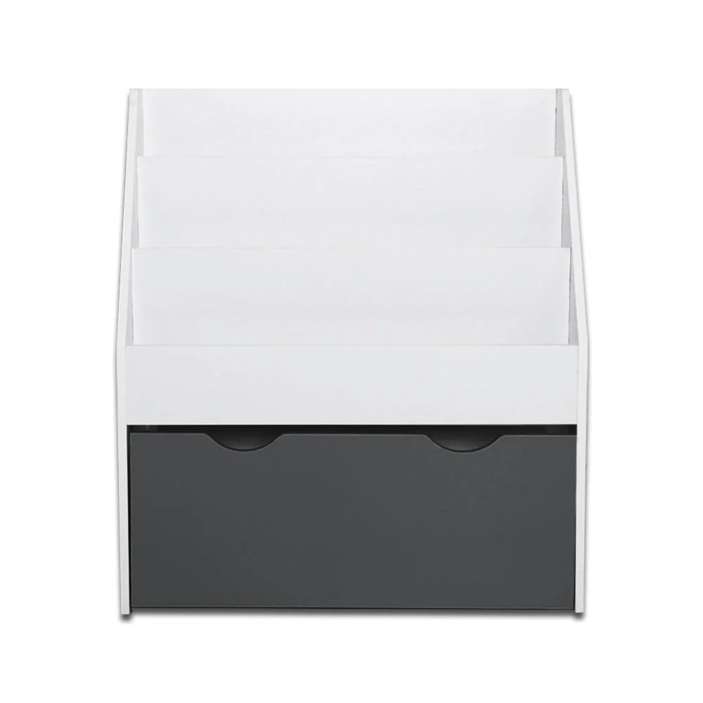 Kids Bookshelf Wooden Childrens Bookcase Storage Organiser