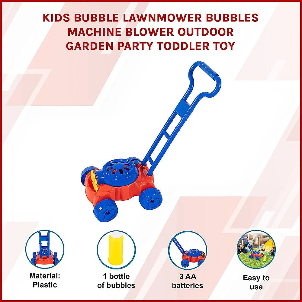 Kids Bubble Lawnmower Bubble Machine Blower for Outdoor