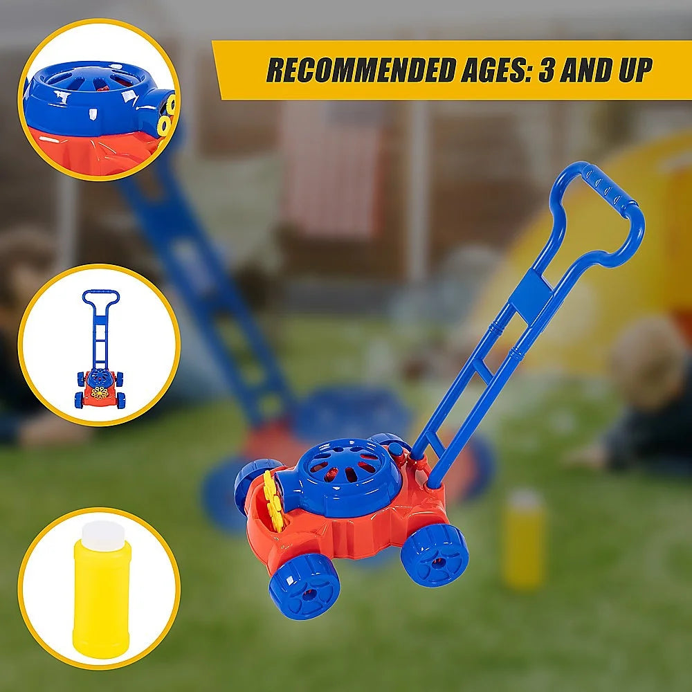 Kids Bubble Lawnmower Bubble Machine Blower for Outdoor