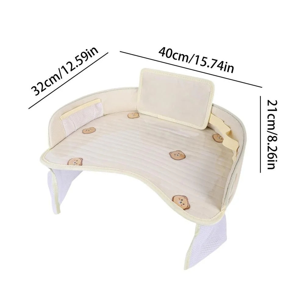 Kids Car Seat Travel Tray - Waterproof Lap Desk