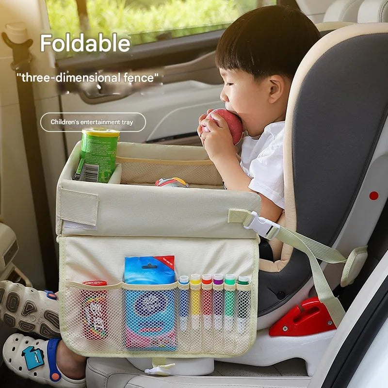 Kids Car Seat Travel Tray - Waterproof Lap Desk