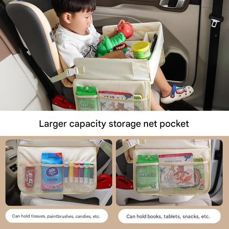 Kids Car Seat Travel Tray - Waterproof Lap Desk