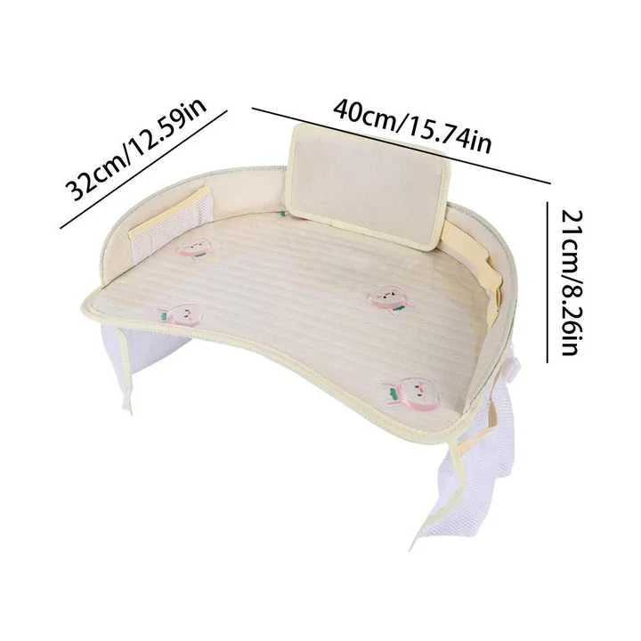Kids Car Seat Travel Tray - Waterproof Lap Desk