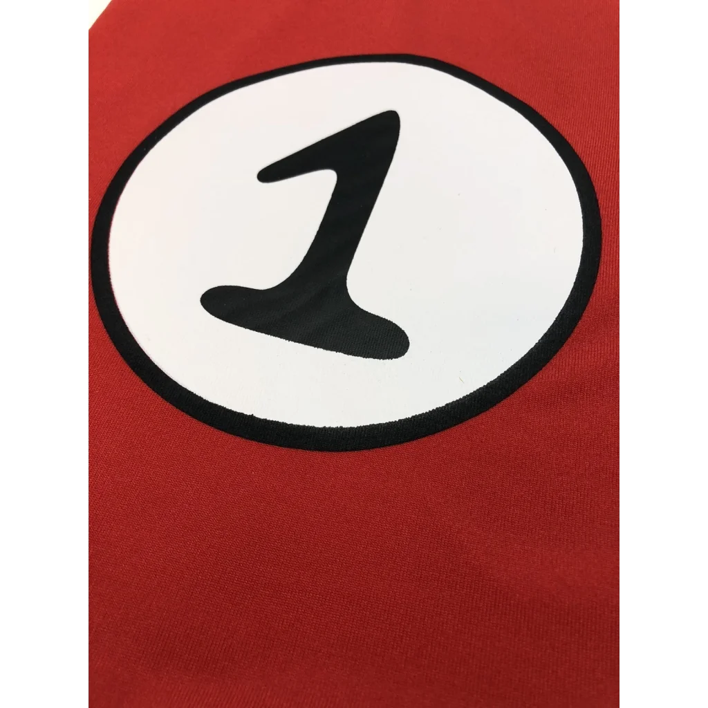 Kids Cat In The Hat Thing 1 Dr Seuss Red Top Party Costume