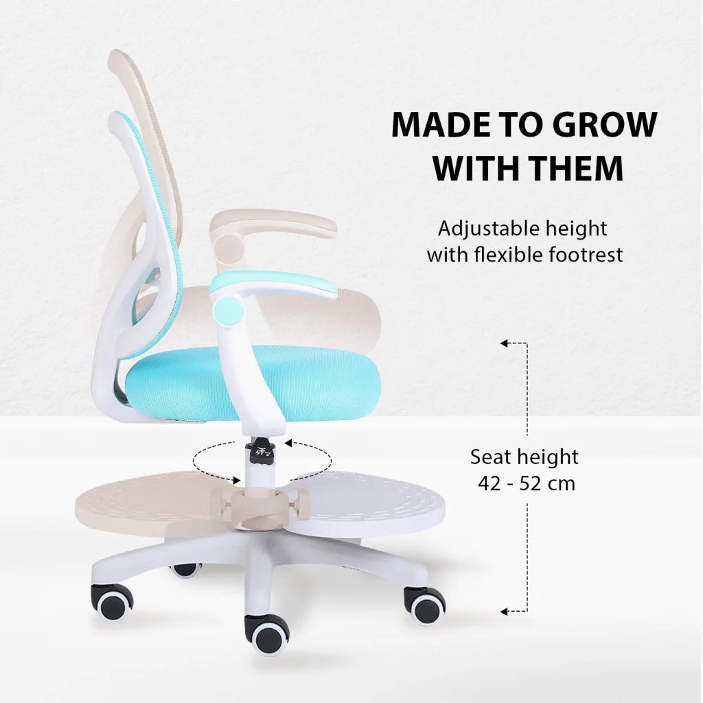 Kids Desk Chair - Children Office Study Seat with Footrest