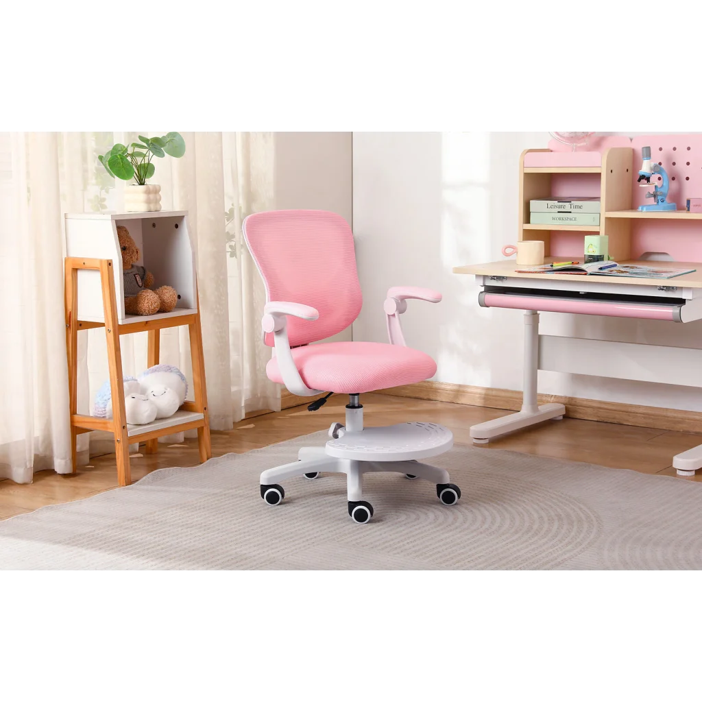 Kids Desk Chair - Children Office Study Seat with Footrest