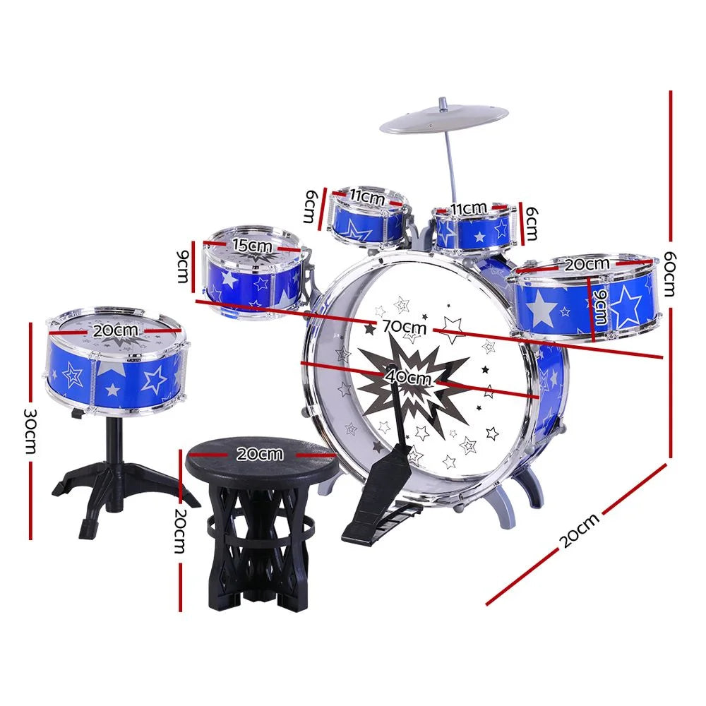 Kids Drum Set (11pcs) - Toys