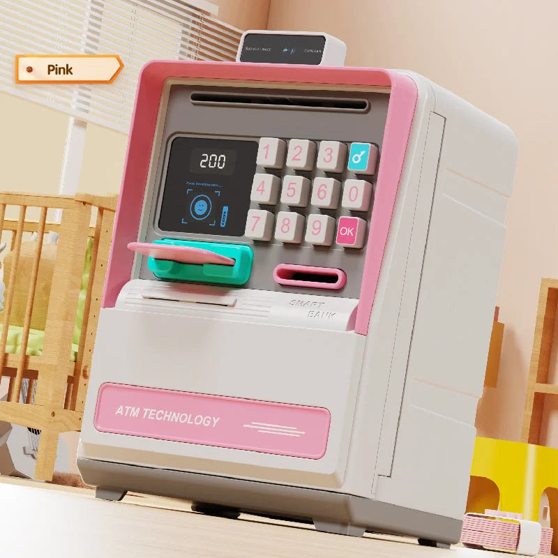 Kids Electronic ATM Piggy Bank with Simulated Facial