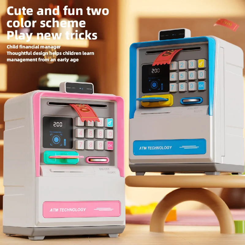 Kids Electronic ATM Piggy Bank with Simulated Facial