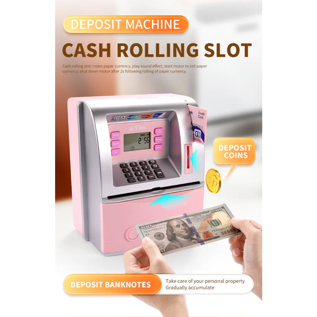 Kids Electronic ATM Savings Bank - Digital Piggy Bank