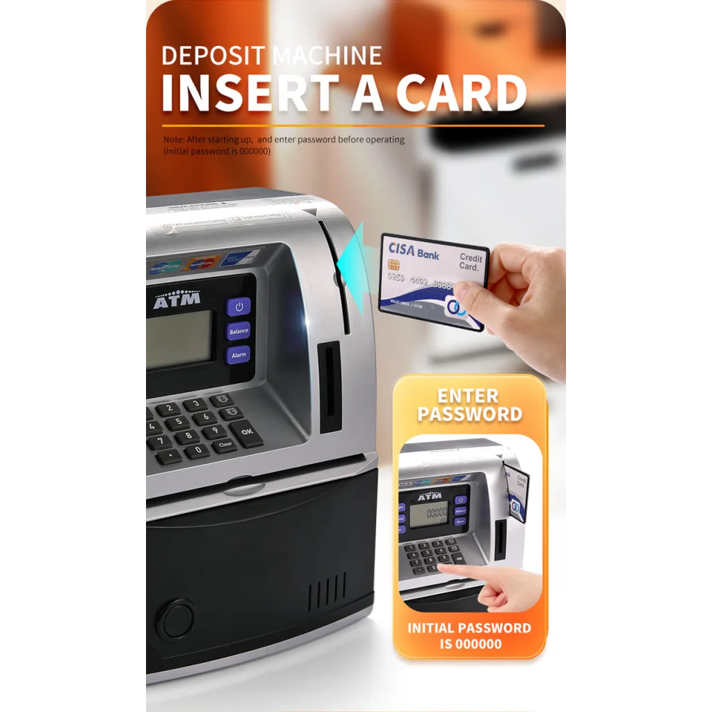 Kids Electronic ATM Savings Bank - Digital Piggy Bank
