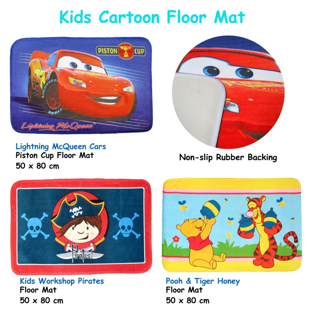 Kids Floor Mat Lightning McQueen Cars Piston Cup - Home &