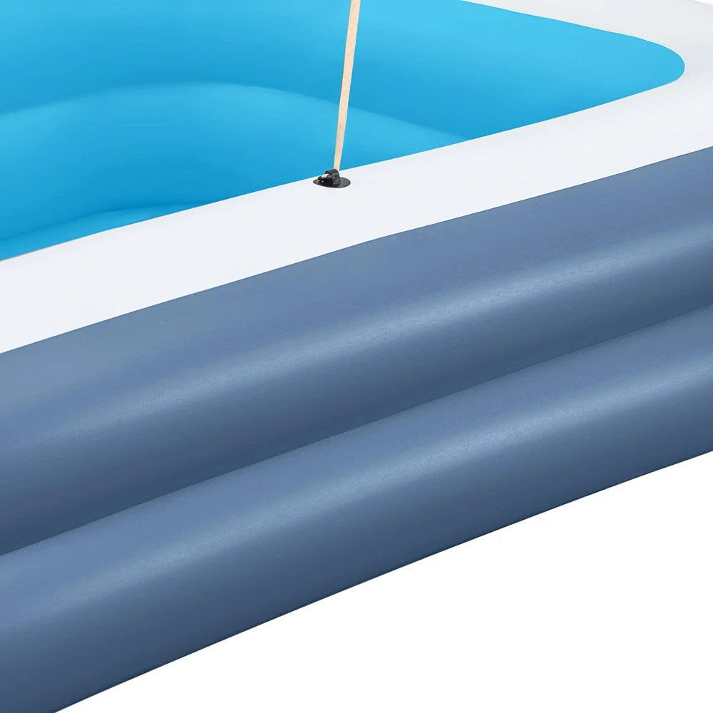 Kids Inflatable Pool Above Ground Splash Pool with Sunshade