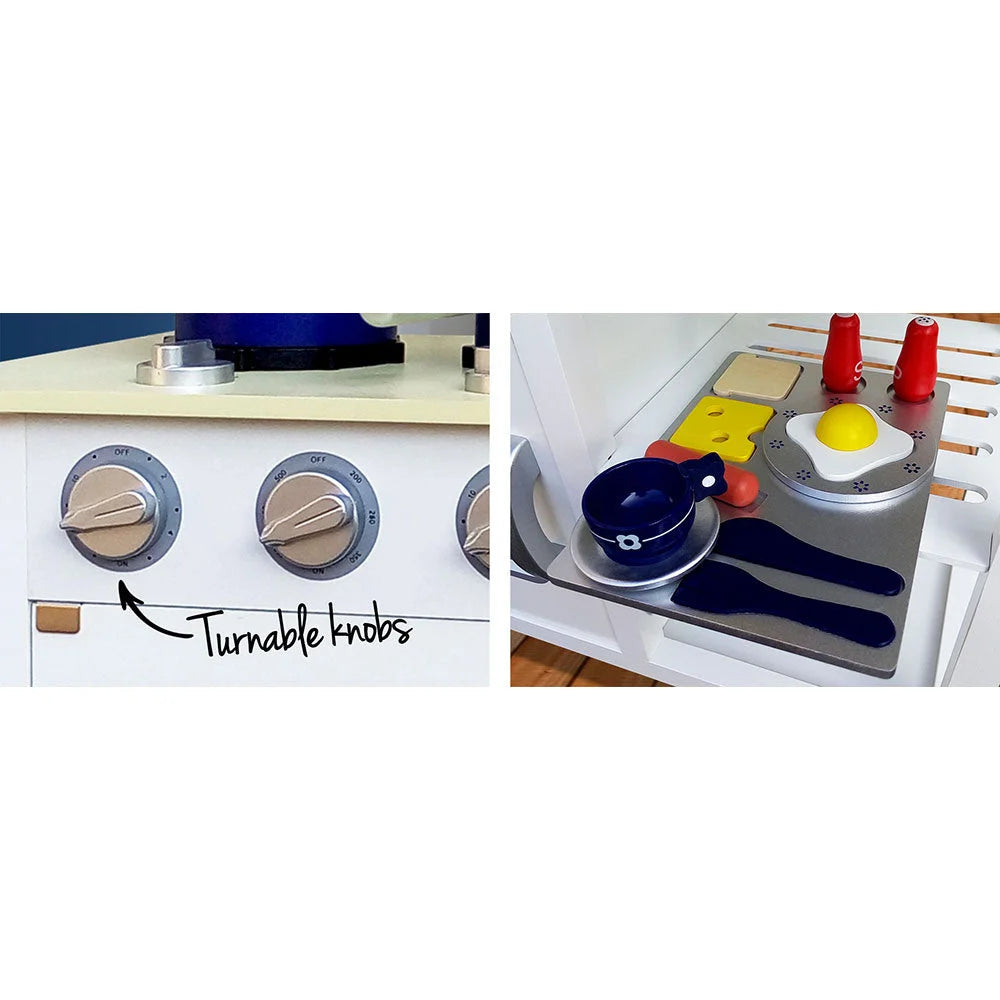 Kids Kitchen Play Set (18pcs) White - Toys