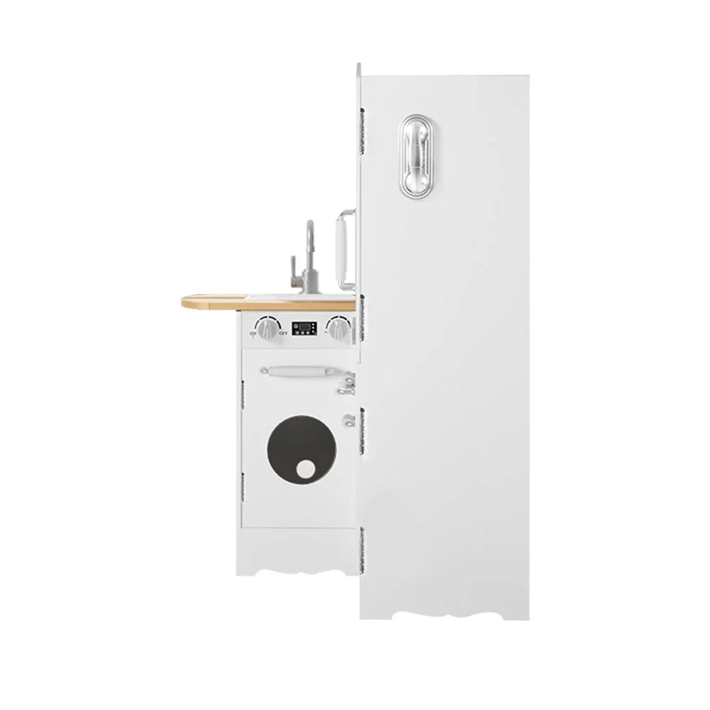 Kids Kitchen Play Set Wooden Pretend Toys Cooking