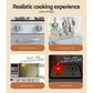 Kids Kitchen Set Pretend Play Wooden Toys Cooking Cookware
