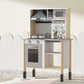Kids Kitchen Set Pretend Play Wooden Toys Cooking Cookware