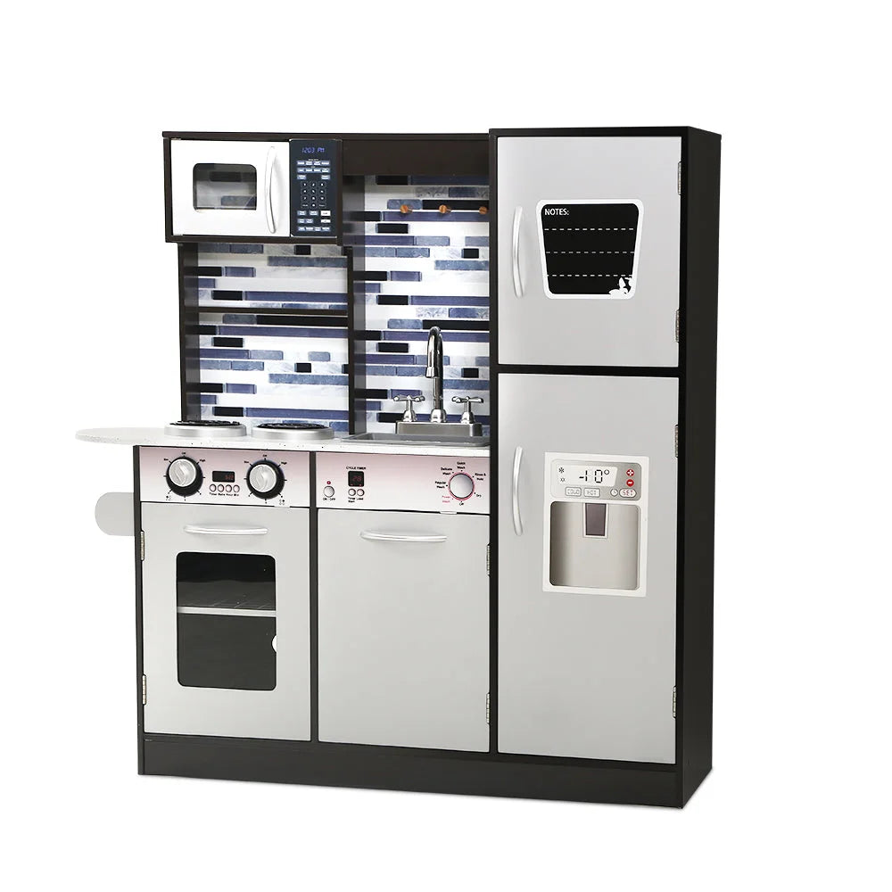 Kids Kitchen Wooden Pretend Play Set Toys Cooking Food