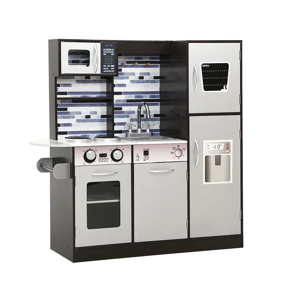 Kids Kitchen Wooden Pretend Play Set Toys Cooking Food