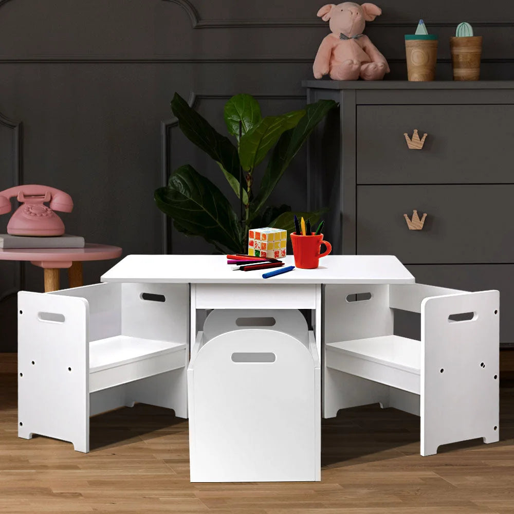 Kids Multi-Function Table and Chair Hidden Storage Toy