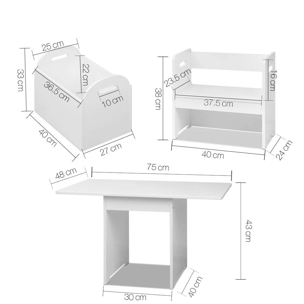 White desk for study or home office workspaces