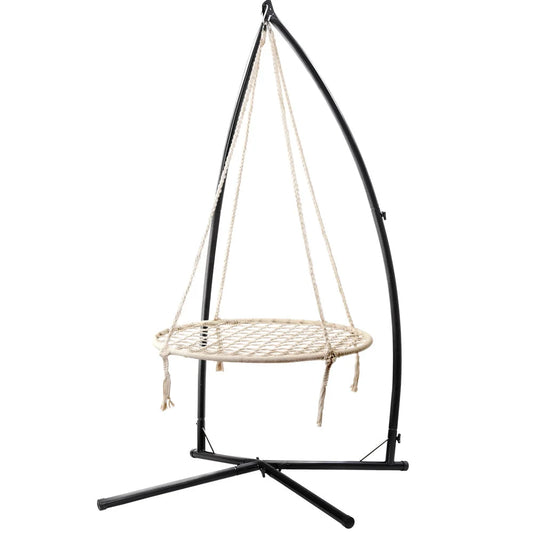 Kids Outdoor Nest Spider Web Swing Hammock Chair with Steel