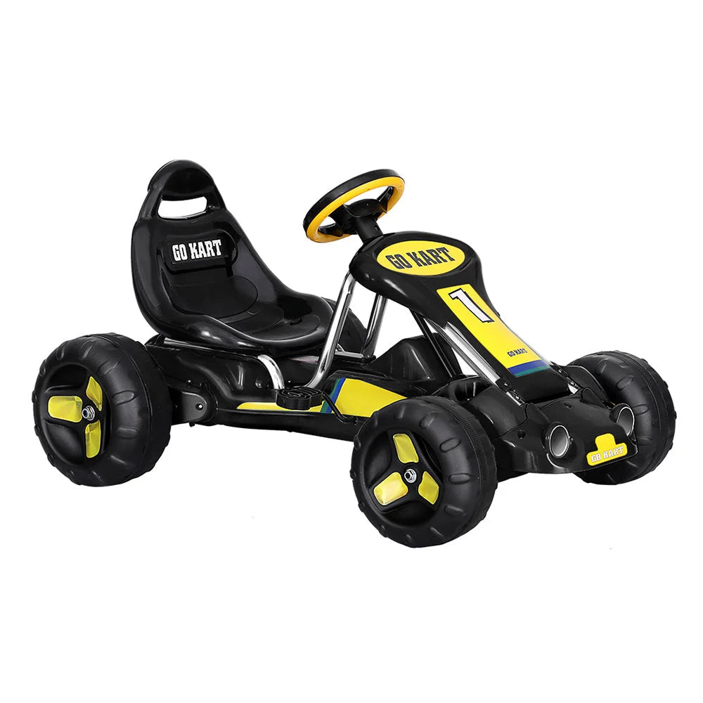 Kids Pedal Go Kart Ride-On Toys Racing Car with Plastic