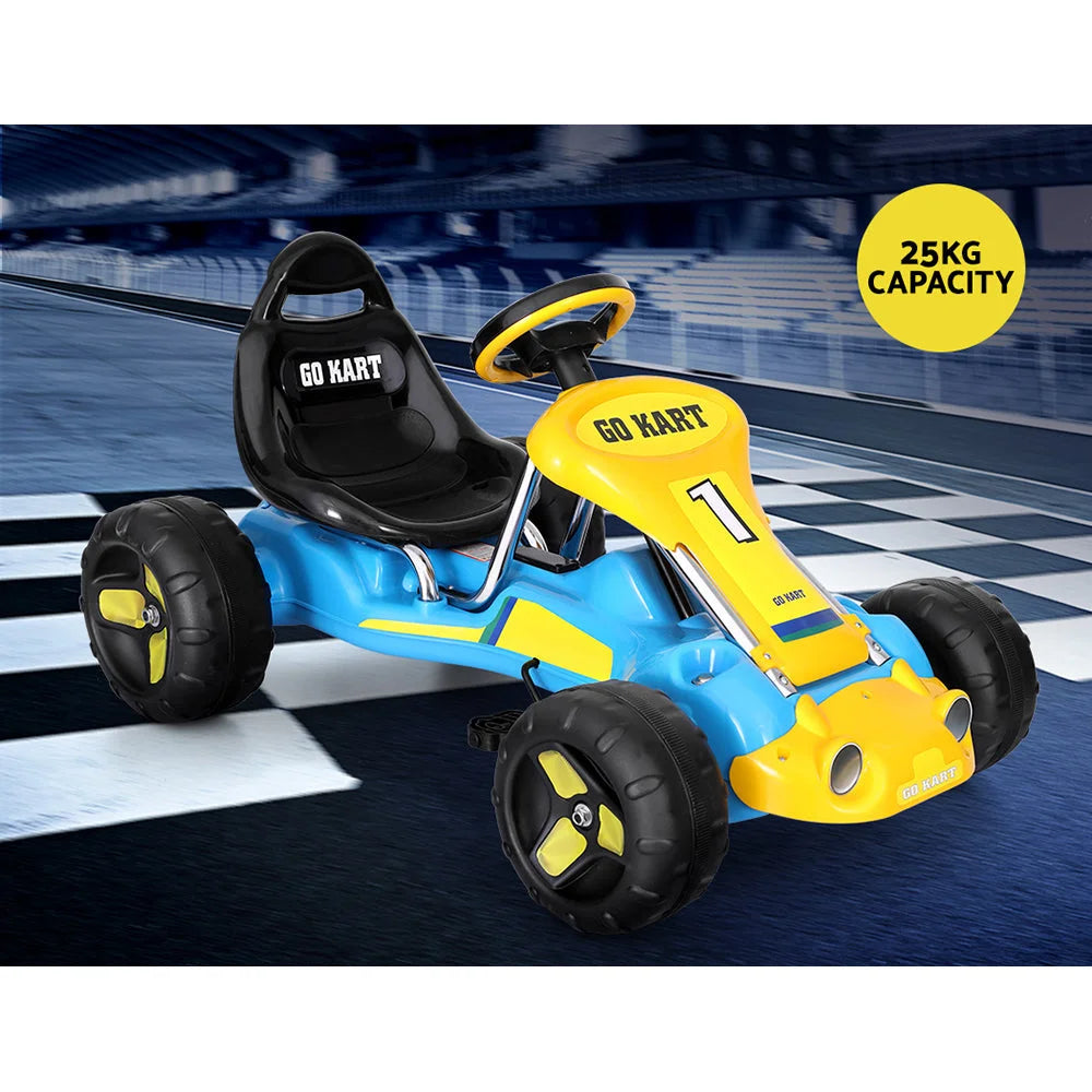 Kids Pedal Go Kart Ride-On Toys Racing Car with Plastic