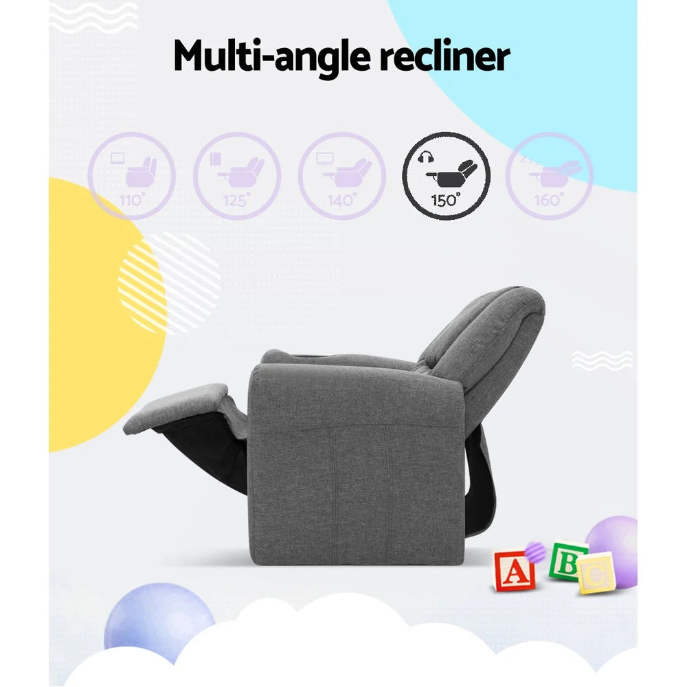 Recliner chair linen soft chair