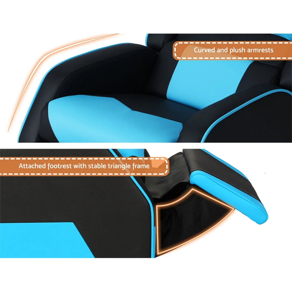 Kids Recliner Chair PU Leather Gaming Sofa Lounge Couch