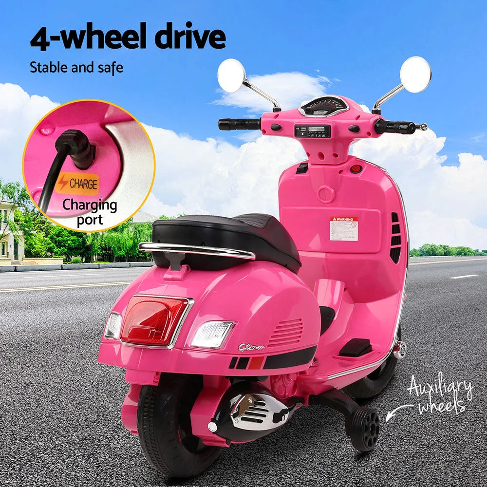 Kids Ride On Car Motorcycle Motorbike Vespa Licensed GTS