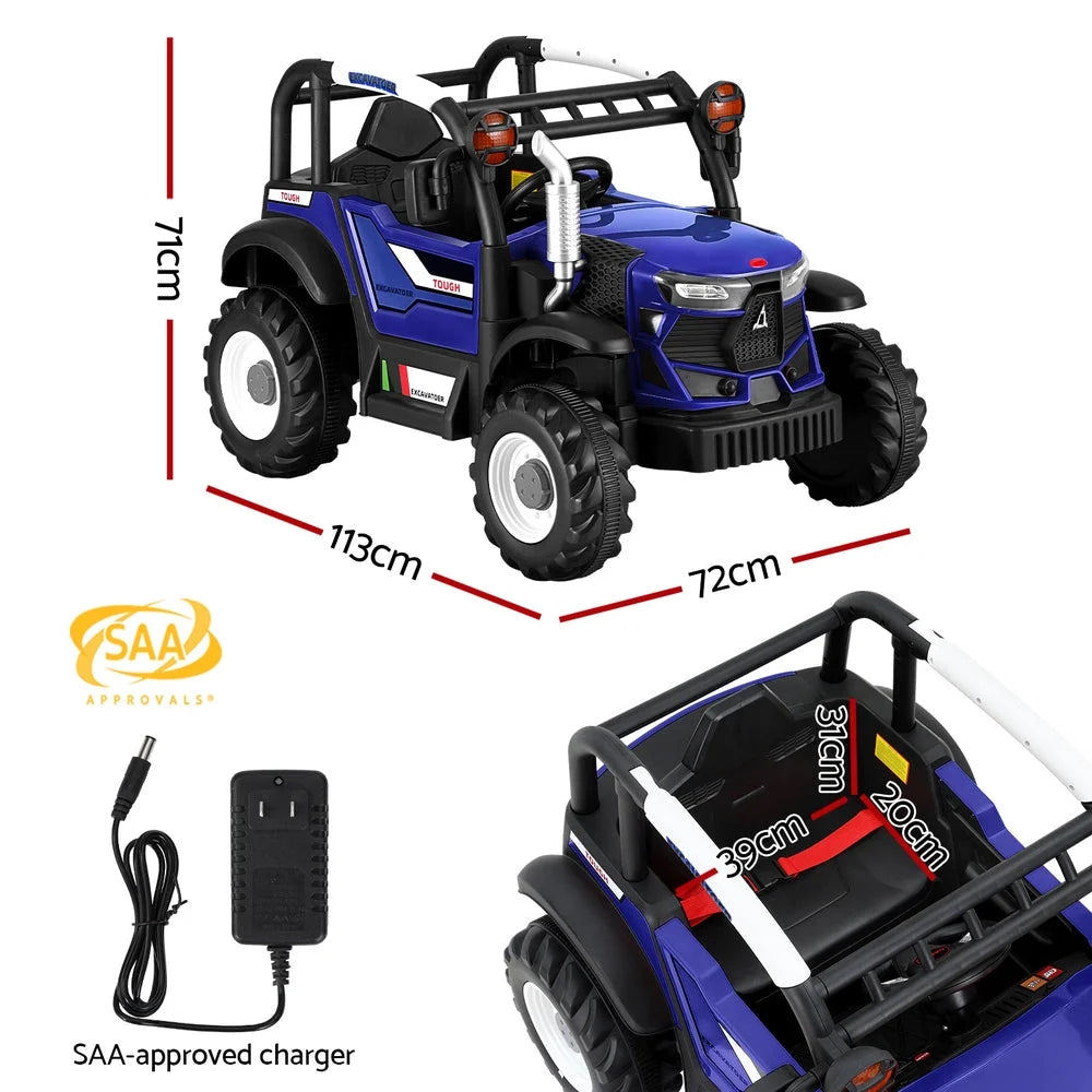 Kids Ride On Car Off-Road Jeep Rigo 12V with Remote - Blue