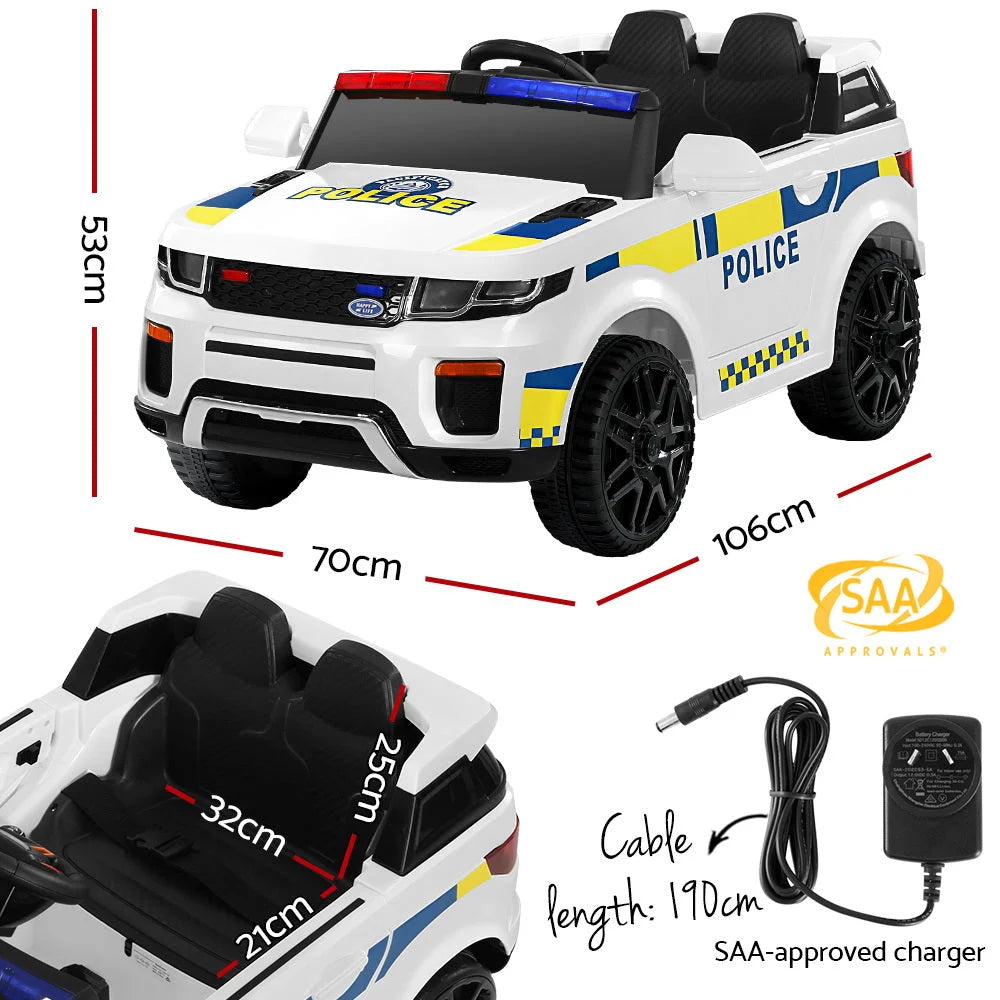 Kids Ride On Car Rigo Patrol Police Toy Cars Remote Control