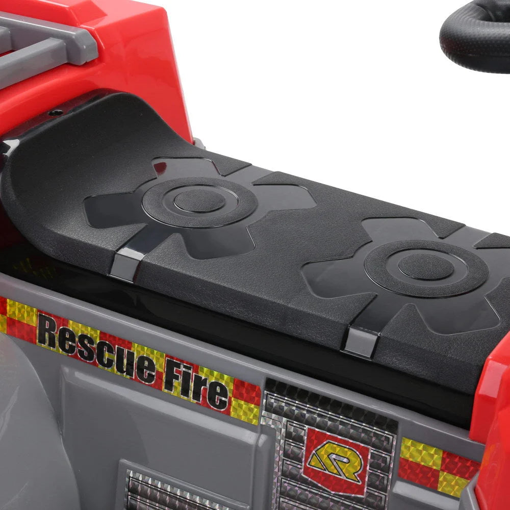 Kids Ride-On Fire Truck Motorbike (Rigo) Red/Grey - Cars