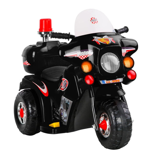 Kids Ride-On Motorbike (Rigo) Black - Cars