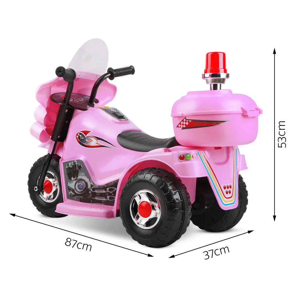Kids Ride-On Motorbike (Rigo) Pink - Cars