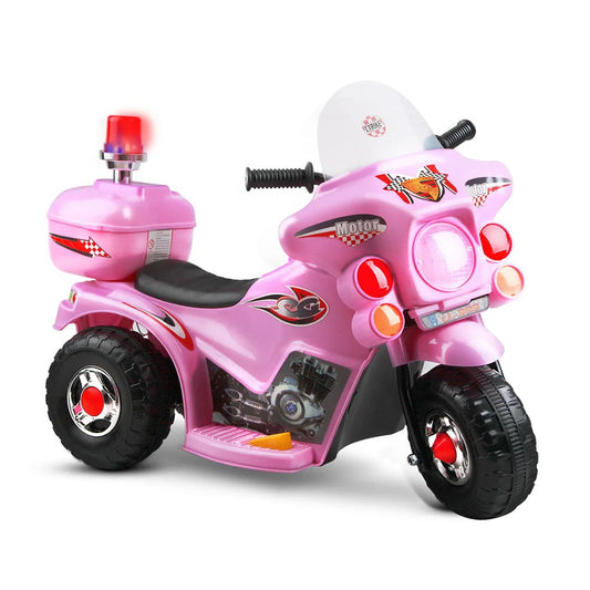 Kids Ride-On Motorbike (Rigo) Pink - Cars