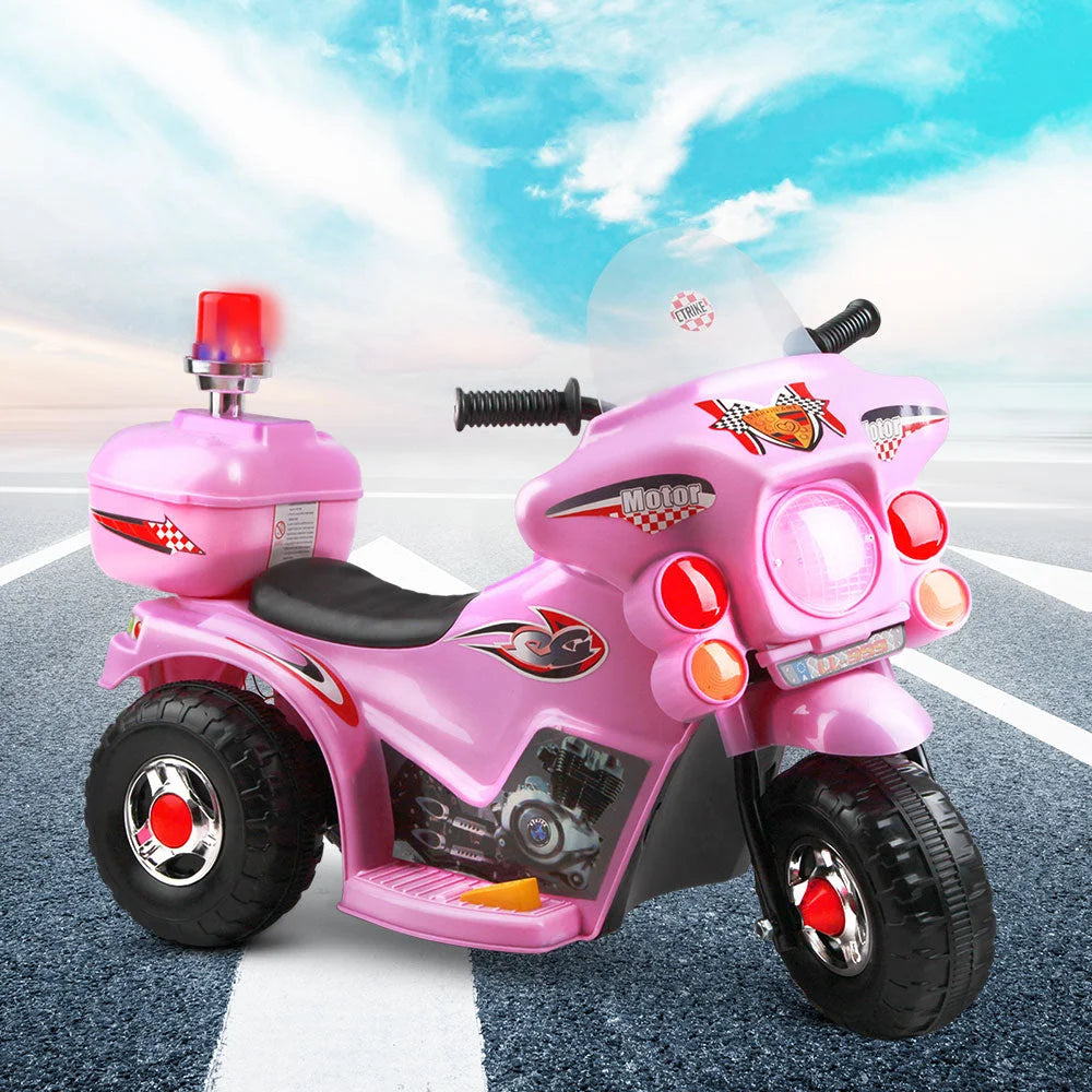 Kids Ride-On Motorbike (Rigo) Pink - Cars