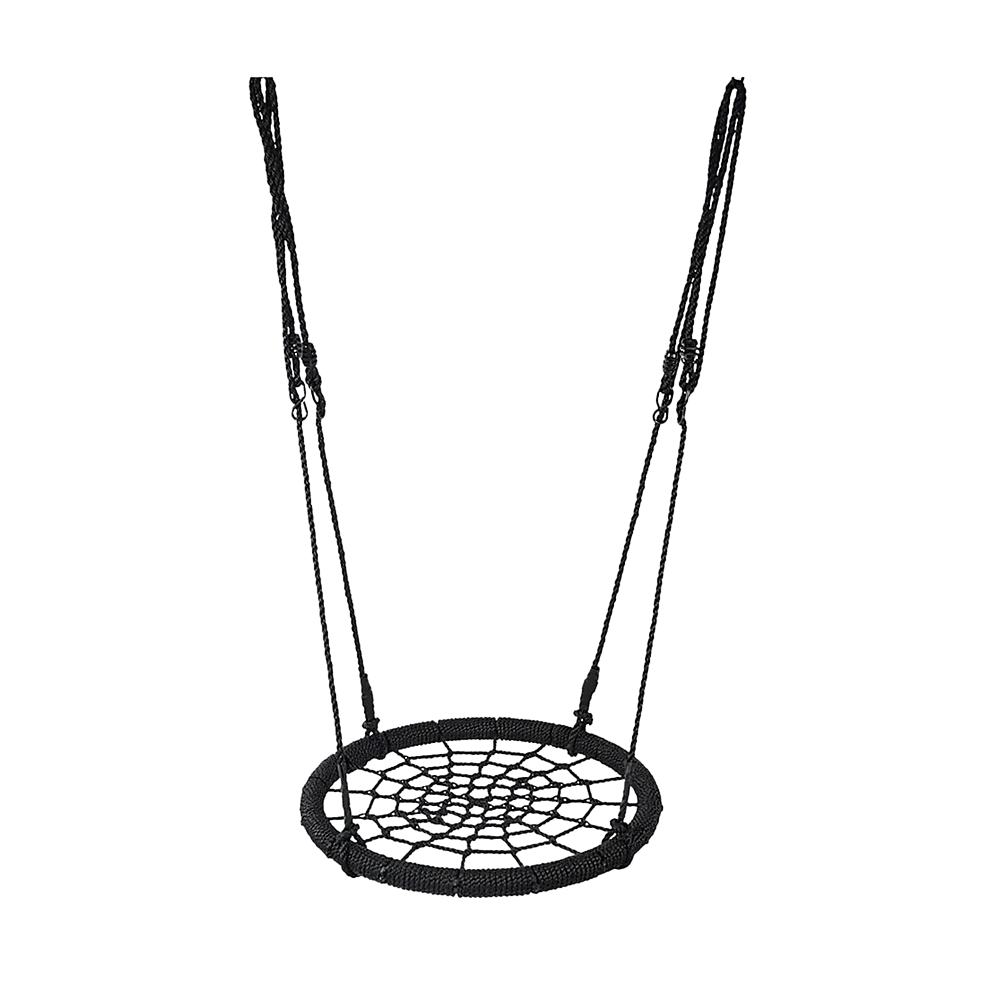 Kids Rope Swing Round Outdoor Birds Crows Nest Spider Web