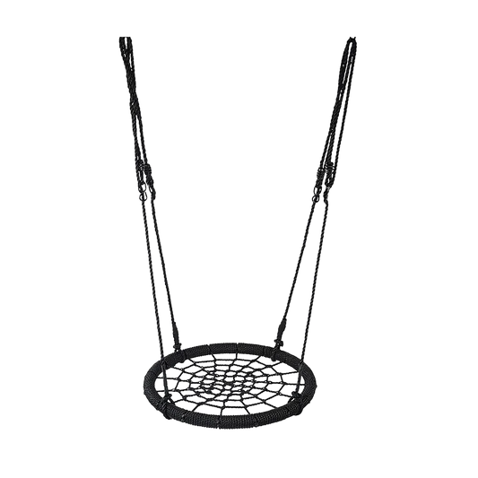 Kids Rope Swing Round Outdoor Birds Crows Nest Spider Web