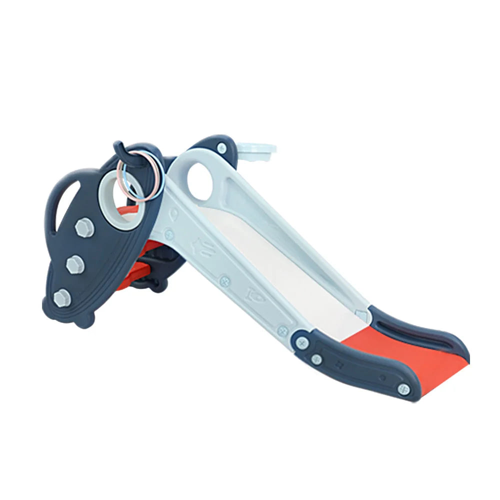 Kids Slide Set with Basketball Hoop and Rings Outdoor