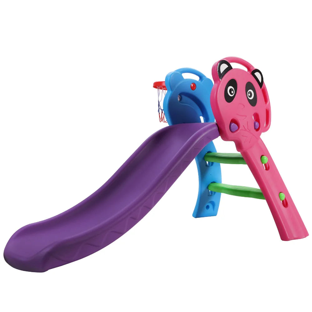 Kids Slide with Basketball Hoop Outdoor/Indoor Play - Toys
