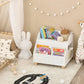 Kids Storage Bookcase 3 Compartments White - Baby & Kids >
